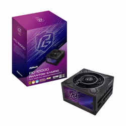 Asrock Phantom Gaming PG-1000G, 750 W, Sur-courant, Surtension, Surchauffe, Surcharge, Court-circuit, Sous-tension, 20+4 pin ...