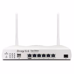 Draytek Vigor 2866Vac, Wi-Fi 5 (802.11ac), Bi-bande (2,4 GHz / 5 GHz), Ethernet/LAN, ADSL, Blanc, Routeur