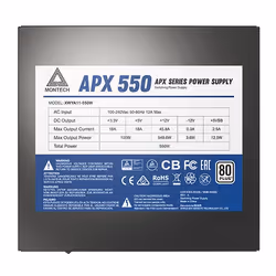 Montech APX550 unité d'alimentation d'énergie 550 W 20+4 pin ATX ATX Noir - Vue supplémentaire 4