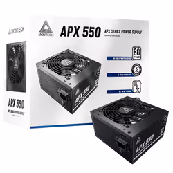Montech APX550 unité d'alimentation d'énergie 550 W 20+4 pin ATX ATX Noir - Vue supplémentaire 5