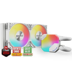 Kit Watercooling AIO - MONTECH - HyperFlow RGB - 240mm - Blanc - Compatible AM4