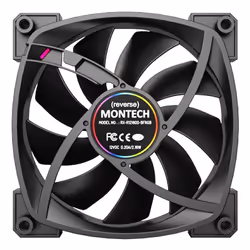 Montech RX120 PWM Boitier PC Ventilateur 12 cm Noir 1 pièce(s)