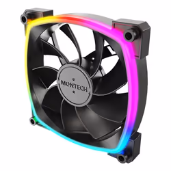 Montech RX120 PWM Boitier PC Ventilateur 12 cm Noir 1 pièce(s)