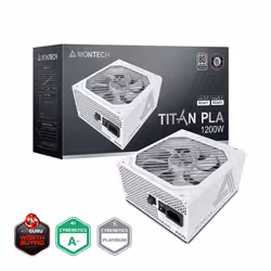 Montech TITAN PLA 1200W unité d'alimentation d'énergie 20+4 pin ATX ATX Blanc - Vue supplémentaire 2
