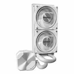Montech HyperFlow Silent 240 Processeur Refroidisseur de liquide tout-en-un 12 cm Blanc 1 pièce(s) - Vue supplémentaire 4