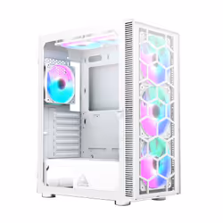 Montech X3 GLASS, Midi Tower, PC, Blanc, ATX, micro ATX, Mini-ITX, Jouer, Bleu, Vert, Rouge