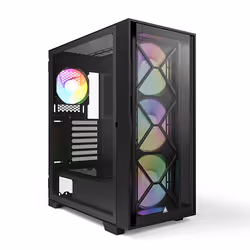 Montech AIR 1000 PREMIUM, Midi Tower, PC, Noir, ATX, micro ATX, Mini-ITX, Jouer, Multicolore