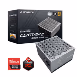 Montech CENTURY II 1200W unité d'alimentation d'énergie 20+4 pin ATX ATX Argent, Noir - Vue supplémentaire 7