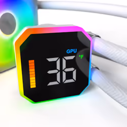 Montech HyperFlow Digital 360 Processeur Refroidisseur de liquide tout-en-un 12 cm Blanc 1 pièce(s) - Vue supplémentaire 6