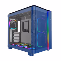 Montech KING 95 PRO, Midi Tower, PC, Bleu, ATX, micro ATX, Mini-ITX, Verre trempé, SPCC, Jouer