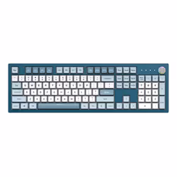 Montech MKey clavier Jouer USB Gris, Bleu clair, Blanc