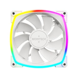 Montech RX120 PWM Boitier PC Ventilateur 12 cm Blanc 1 pièce(s)