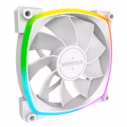 Montech RX120 PWM Boitier PC Ventilateur 12 cm Blanc 1 pièce(s)