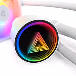 Montech LightFlow ARGB 360 Processeur Refroidisseur de liquide tout-en-un 12 cm Blanc 1 pièce(s) - Vue supplémentaire 5