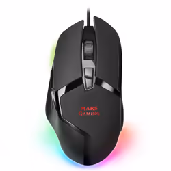 Mars Gaming MMGX, Droitier, Optique, USB Type-A, 10000 DPI, Noir