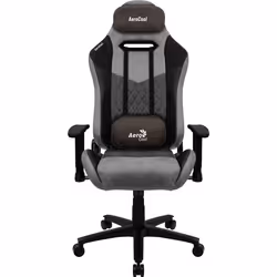 Aerocool DUKE AeroSuede, Siège de jeu universel, 150 kg, 125 kg, Nylon, Acier, Noir, Gris