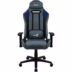 Aerocool DUKE AeroSuede, Siège de jeu universel, 150 kg, 125 kg, Nylon, Acier, Bleu