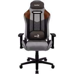 Aerocool DUKE AeroSuede, Siège de jeu universel, 150 kg, 125 kg, Nylon, Acier, Noir, Gris