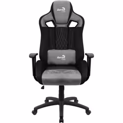 Aerocool EARL AeroSuede, Siège de jeu universel, 150 kg, 125 kg, Noir, Acier, Acier
