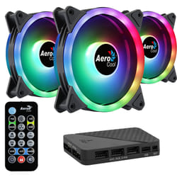 Aerocool Duo 12 Pro Boitier PC Ventilateur 12 cm Noir 3 pièce(s)