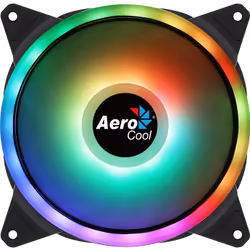 Aerocool Duo 14, Ventilateur, 14 cm, 1000 tr/min, 23,2 dB, 49,5 cfm, Noir