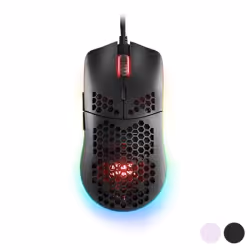 Mars Gaming MMAX, Droitier, Optique, USB Type-A, 12400 DPI, Rose
