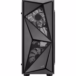 Aerocool Glider-A, Midi Tower, PC, Noir, ATX, micro ATX, Mini-ITX, Acrylonitrile-Butadiène-Styrène (ABS), SPCC, Acier, Jouer