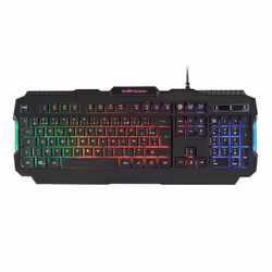 Mars Gaming MRK0FR, Taille réelle (100 %), USB, LED RGB, Noir