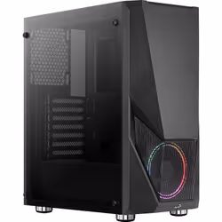 Aerocool Zauron, Midi Tower, PC, Noir, ATX, micro ATX, Mini-ITX, Acrylonitrile-Butadiène-Styrène (ABS), SPCC, Acier, Jouer