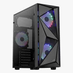 Aerocool Glider Cosmo-A-BK-v2 Midi Tower Noir