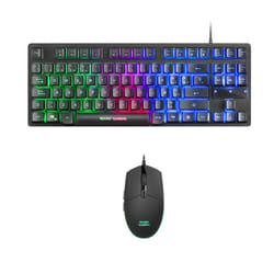 Mars Gaming MCPTKLES clavier Souris incluse USB Espagnole Noir