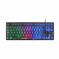 Mars Gaming MCPTKLES clavier Souris incluse USB Espagnole Noir