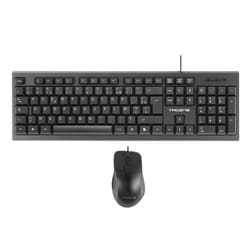 Tacens Anima ACP0FR clavier Souris incluse USB Français Noir