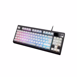 Mars Gaming MKAXWES clavier USB Espagnole Noir, Blanc