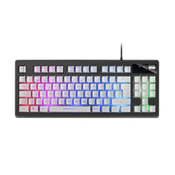 Mars Gaming MKAXWPT clavier USB Portuguais Noir, Blanc