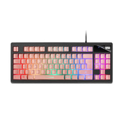 Mars Gaming MKAXPFR clavier USB Français Noir, Rose