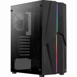 Aerocool Mecha, Midi Tower, PC, Noir, ATX, micro ATX, Mini-ITX, Acrylonitrile-Butadiène-Styrène (ABS), SPCC, Jouer