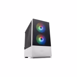 Mars Gaming MCZW, Mini Tower, PC, Blanc, micro ATX, Mini-ITX, Jouer, Devant, Haut