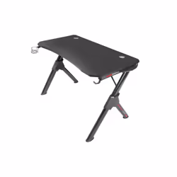 Mars Gaming MGD, Droit, Forme libre, Acier, Jouer, Noir, Noir