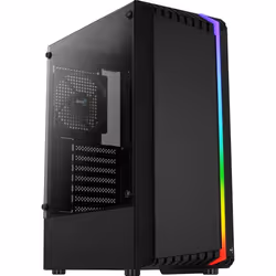 Aerocool Bionic, Midi Tower, PC, Noir, ATX, micro ATX, Mini-ITX, Acrylonitrile-Butadiène-Styrène (ABS), SPCC, Jouer
