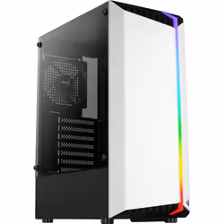 Aerocool Bionic, Midi Tower, PC, Blanc, ATX, micro ATX, Mini-ITX, Acrylonitrile-Butadiène-Styrène (ABS), SPCC, Jouer