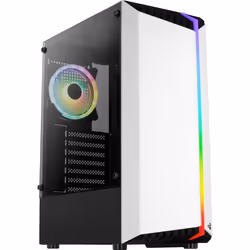 Aerocool Bionic, Midi Tower, PC, Blanc, ATX, micro ATX, Mini-ITX, Acrylonitrile-Butadiène-Styrène (ABS), SPCC, Jouer