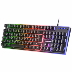 Mars Gaming MCPXBES clavier Souris incluse USB Espagnole Noir