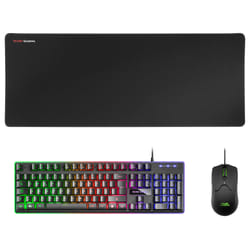 Mars Gaming MCPXBPT clavier Souris incluse USB Portuguais Noir