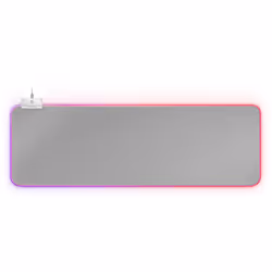 Mars Gaming MMPRGB2S tapis de souris Tapis de souris de jeu Argent, Blanc