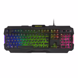 Mars Gaming MCPRGB2FR clavier Souris incluse USB AZERTY Français Noir