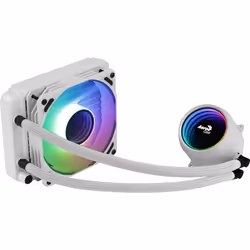 Aerocool Mirage L120, Refroidisseur de liquide tout-en-un, 72,2 cfm, Blanc
