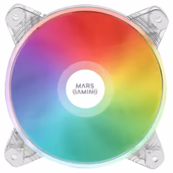 Mars Gaming MFD, Ventilateur, 12 cm, 1100 tr/min, 14 dB, Blanc