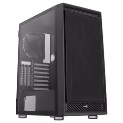 Aerocool Graphite V1, Midi Tower, PC, Noir, ATX, micro ATX, Mini-ITX, ABS, SPCC, Acier, 18 cm
