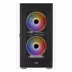 Aerocool Graphite-G-BK-v2, Midi Tower, PC, Noir, ATX, micro ATX, Mini-ITX, Acrylonitrile-Butadiène-Styrène (ABS), SPCC, Acier ...